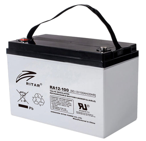 Battery Ritar AGM Deep Cycle 105a RA12-100SD - Port Kennedy Auto Parts & Batteries 