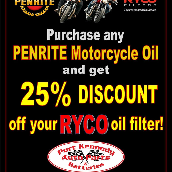 Penrite Motorcycle Oil & Ryco Filters