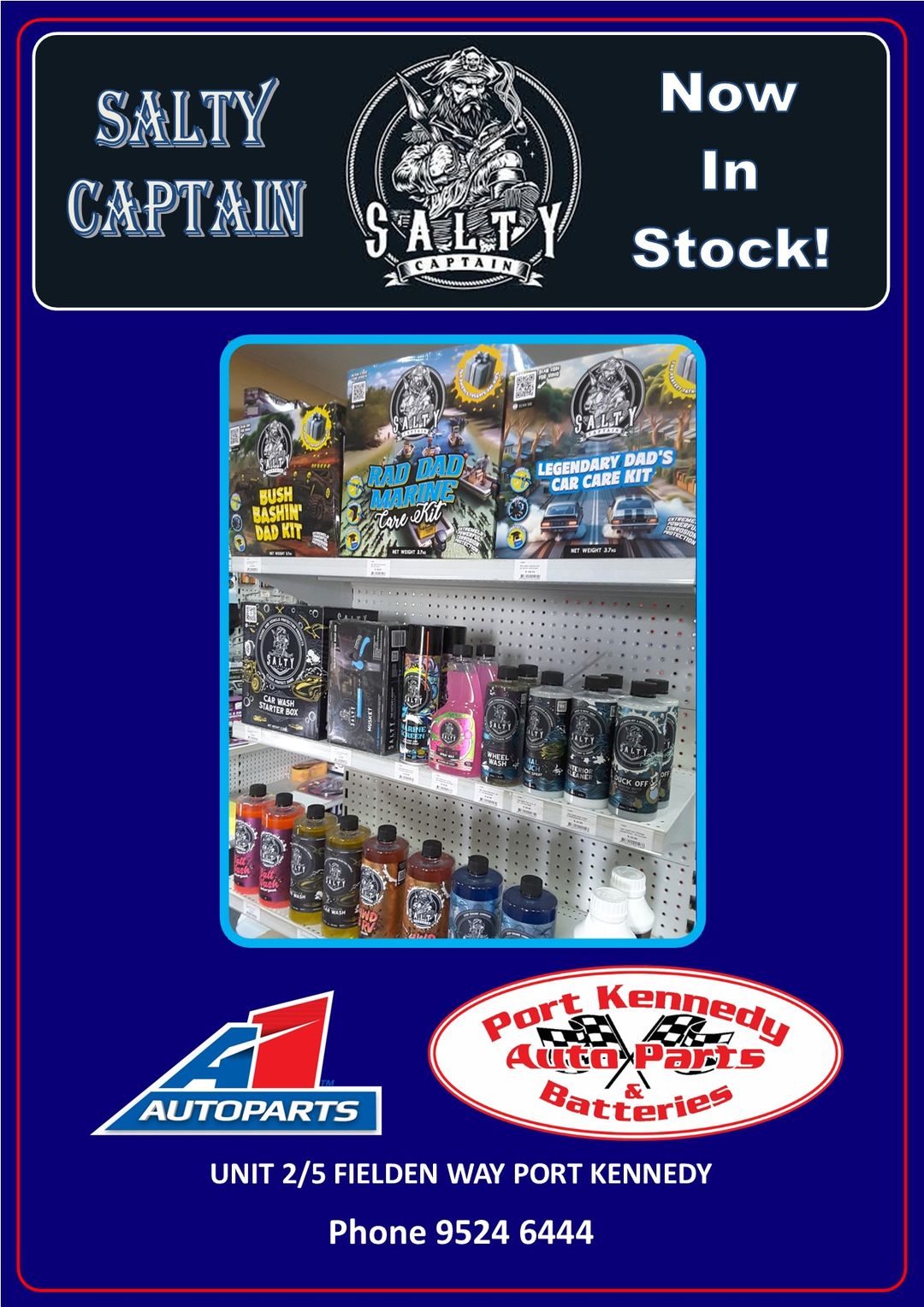 Salty Captain Now in Stock!