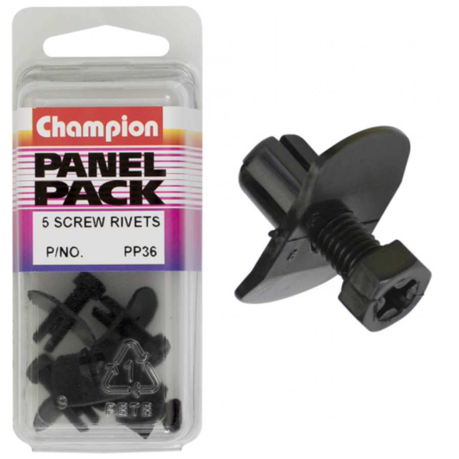 Panel Pack Champion Screw Rivets - (PP36) TF31 — Port Kennedy Auto ...