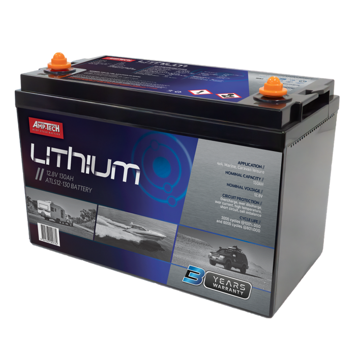 SuperCharge Amptech Lithium ATLS12-130 - Port Kennedy Auto Parts & Batteries 