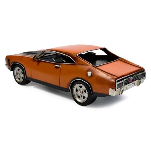 1972 Ford Falcon XA GT Coupe Metal Car Ornament 26x12.5x8cm Orange