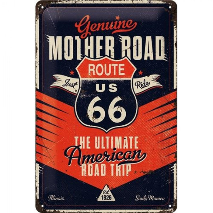 Nostalgic-Art Medium Sign Route 66 Ultimate Road Trip 20x30cm 5122314