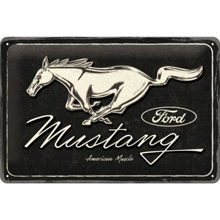 Nostalgic-Art Medium Sign Ford Mustang Horse Logo 5122325