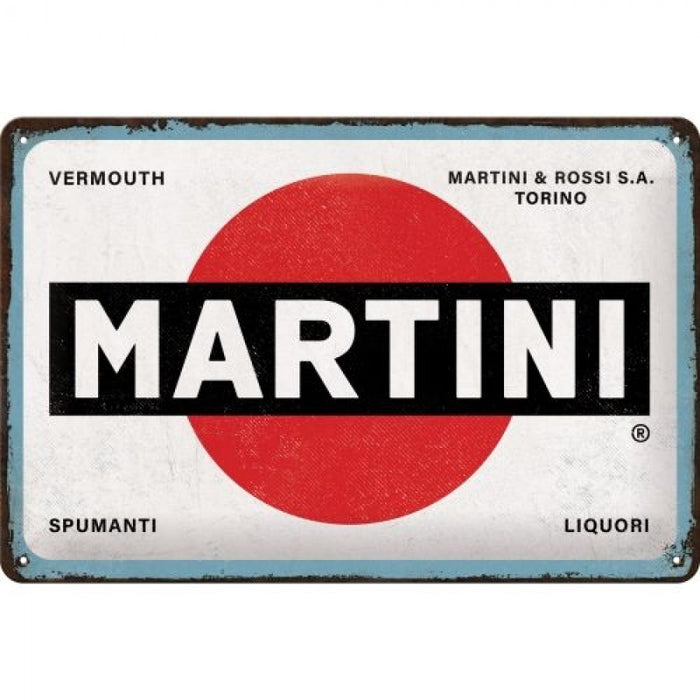 Nostalgic-Art Medium Sign Martini Logo White 5122346