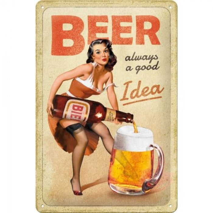 Nostalgic-Art Medium Sign Beer Is Always A Good Idea 5122359