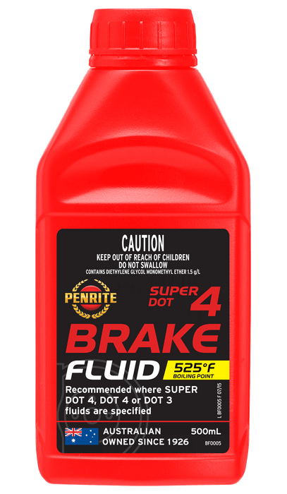 Brake Fluid 500ml Dot 4 Penrite BF0005