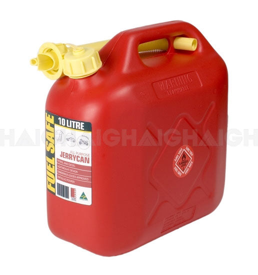 Fuel Can RED 10Lt Plastic FC10R