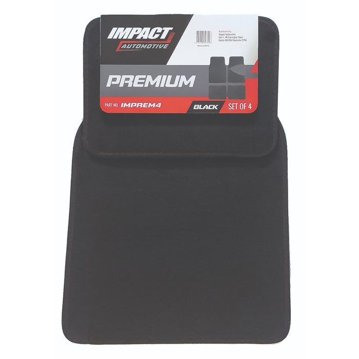 Impactmat Premium Black Set Of 4 Floor Mats Universal
