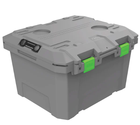 TRED GT 50-40 Storage Box 65L - Shallow - Grey With Green