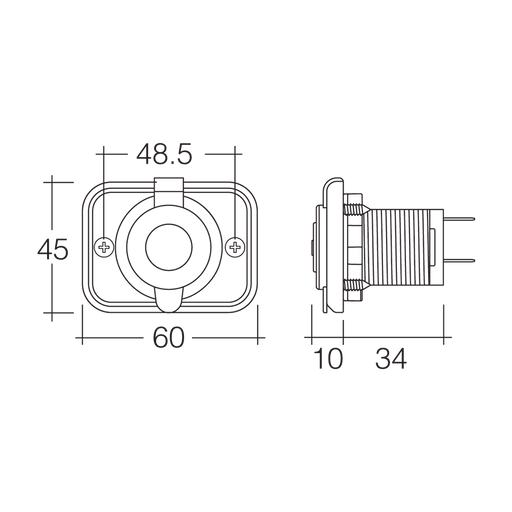 Accessory Socket H/D 81026BL - Port Kennedy Auto Parts & Batteries 