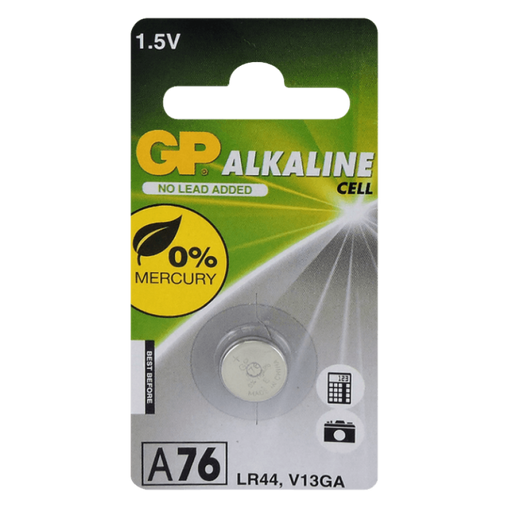 Battery GP Alkaline 1.5Volt 110mAH LR44 GP76A - Port Kennedy Auto Parts & Batteries 