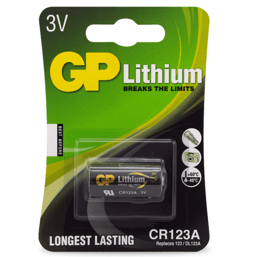 Battery GP Lithium C1 3V Photo CR123AC1 - Port Kennedy Auto Parts & Batteries 