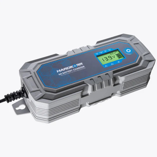 HardKorr 6A AC Battery Charger With Automatic 6/12V DC Recog