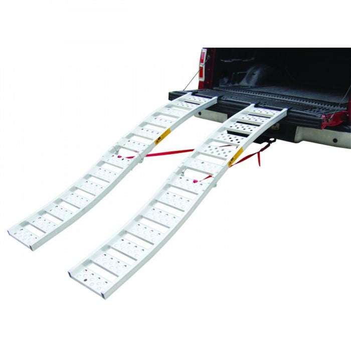 Ramp - Single Pc Curved Tread Loading Alluminium 227Cm X 33C