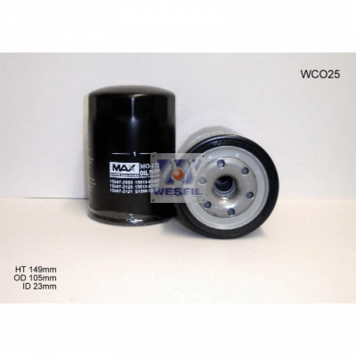 Oil Filter WCO25NM (Z555) - Port Kennedy Auto Parts & Batteries 