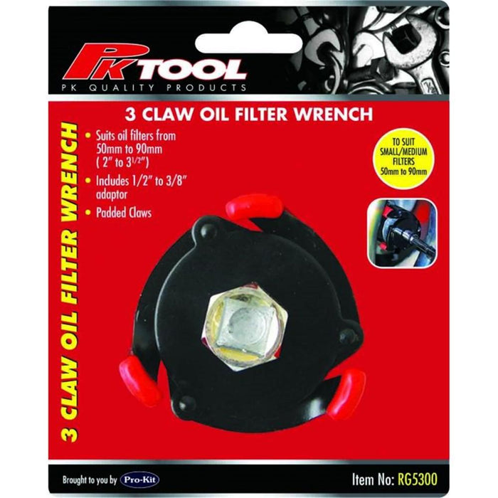 Oil Filter Wrench 3 Claw 55-95mm RG5300 - Port Kennedy Auto Parts & Batteries 