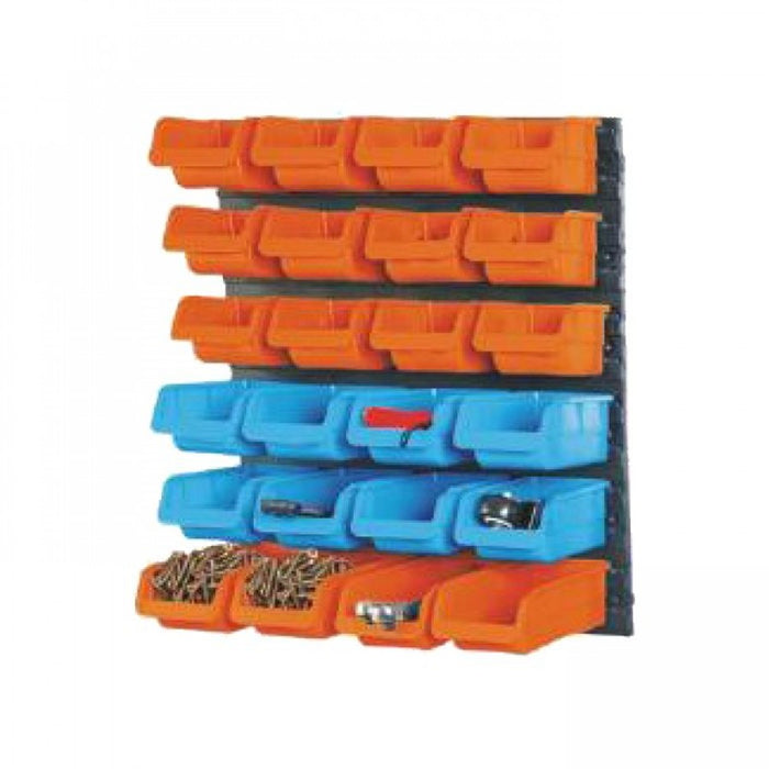 Storage Rack Set - 25Pc Wall Mounted With Mounting Board & 1