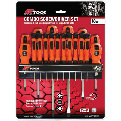 Screwdriver Set 18 Pce plus Phillip plus Star PT30202 - Port Kennedy Auto Parts & Batteries 