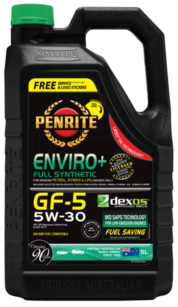 Penrite Oil Enviroplus GF-5 5w-30 5L EPLUSGF5005 - Port Kennedy Auto Parts & Batteries 