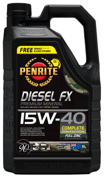 Penrite Diesel FX 15W40 5l DFX005 - Port Kennedy Auto Parts & Batteries 