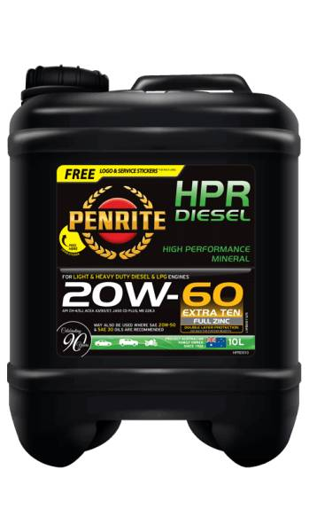 Oil Penrite HPR Diesel 20W60 10L HPRD010 - Port Kennedy Auto Parts & Batteries 