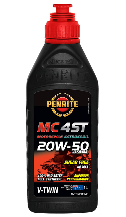 Penrite MC-4 ST 20W50 V TWIN 1Ltr MC4VT20W50001 - Port Kennedy Auto Parts & Batteries 