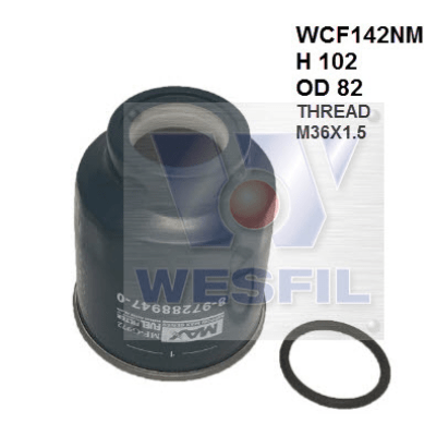 Fuel Filter /Water Seperator Holden Rodeo WCF142 Z783 - Port Kennedy Auto Parts & Batteries