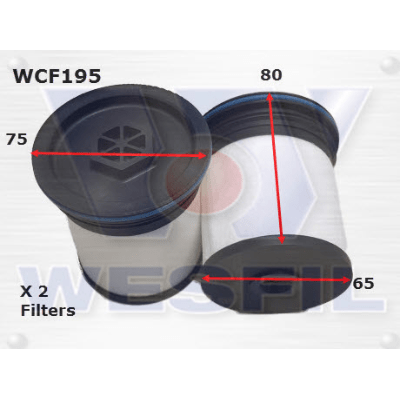 Fuel Filter Wesfil WR2745WCF195 - Port Kennedy Auto Parts & Batteries