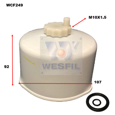 Diesel Fuel Filter Landrover WCF249 - Port Kennedy Auto Parts & Batteries