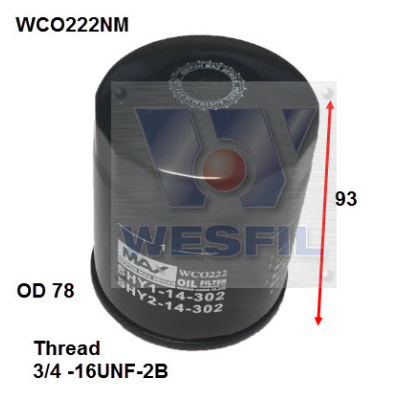 Oil Filter Z1035 WCO222NM - Port Kennedy Auto Parts & Batteries