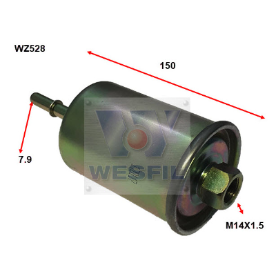 Fuel Filter Wesfil RF528 WZ528 - Port Kennedy Auto Parts & Batteries