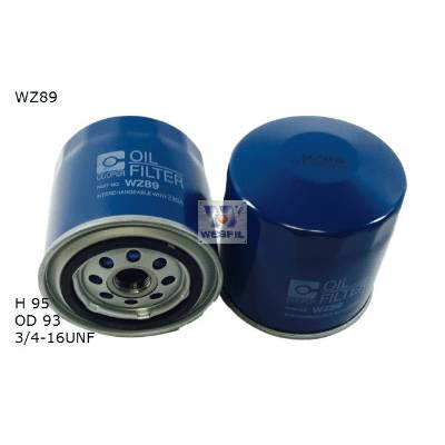 Oil Filter Wesfil RF89A WZ89A - Port Kennedy Auto Parts & Batteries