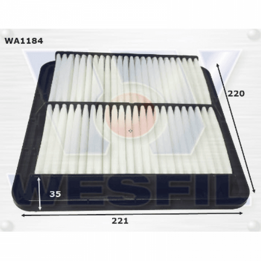 Air Filter Subaru Liberty A1527 WA1184 - Port Kennedy Auto Parts & Batteries