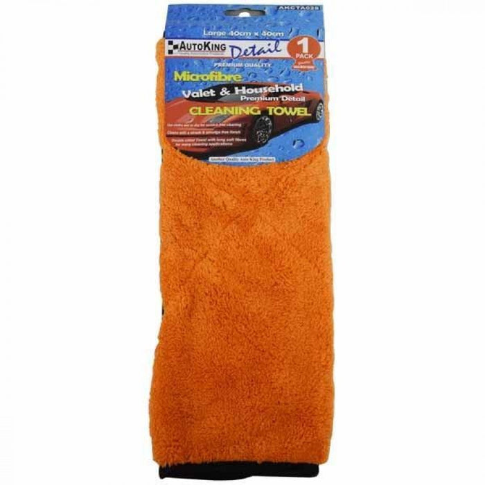 Auto King MicroFibre Cloth H/Duty Orange AKCTA028 - Port Kennedy Auto Parts & Batteries