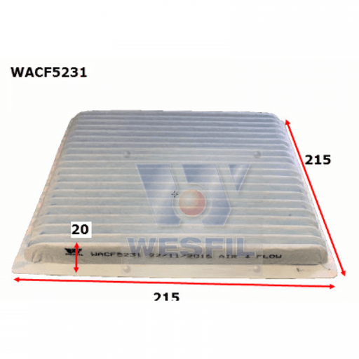 Cabin Filter RCA104P WACF5231 - Port Kennedy Auto Parts & Batteries