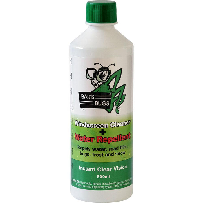 Bars Bug Windscreen CleanerplusWater Repellent BBWCWR500 - Port Kennedy Auto Parts & Batteries 