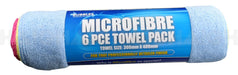 Towels Micro Fibre 6Pk MC012 - Port Kennedy Auto Parts & Batteries 
