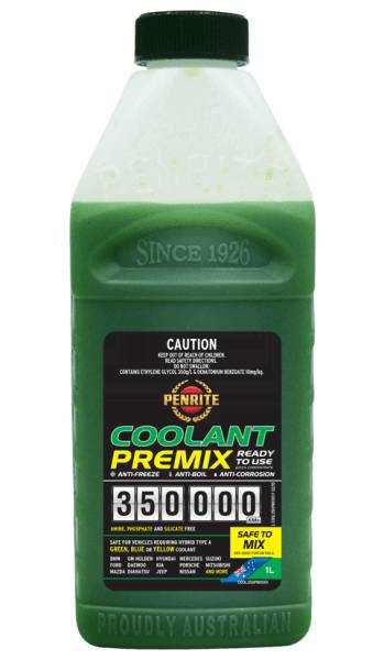 Penrite 350000 KM Green Coolant Premix - 1L COOL350PMX001 - Port Kennedy Auto Parts & Batteries 