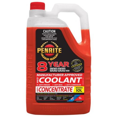 Coolant Penrite Red Concentrate 8YR 5L COOLRED005 - Port Kennedy Auto Parts & Batteries 