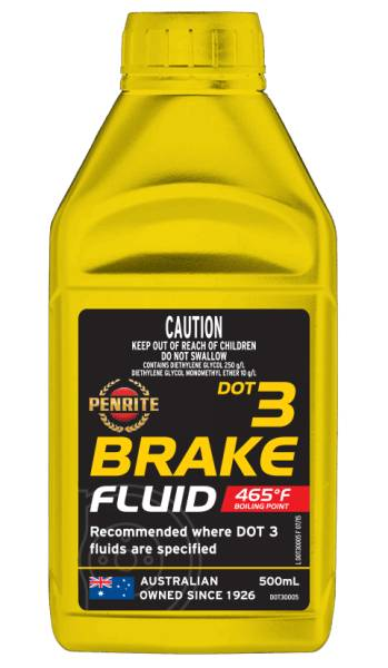 Brake Fluid 500ml Dot 3 Penrite DOT30005 - Port Kennedy Auto Parts & Batteries 