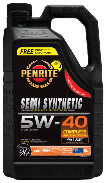 Oil Penrite Everyday Plus 5W40 5L ED5W40005 - Port Kennedy Auto Parts & Batteries 