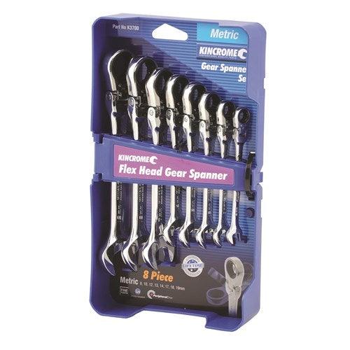 Flex Head Gear Spanners 8pce MET K3700 - Port Kennedy Auto Parts & Batteries 