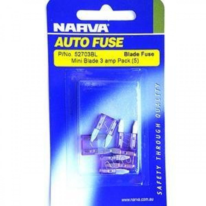 Fuse Mini Blade 3A 52703BL KTBFM3S - Port Kennedy Auto Parts & Batteries 