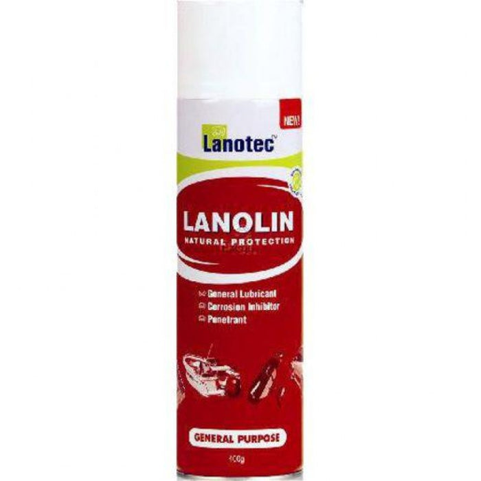 General Purpose Liquid Lanolin Lanotec 400g Aerosol GP/PP-0400 - Port Kennedy Auto Parts & Batteries 