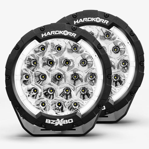 Hard KORR BZR Series 7 Round Driving Lights Set HKBZRX180 - Port Kennedy Auto Parts & Batteries 