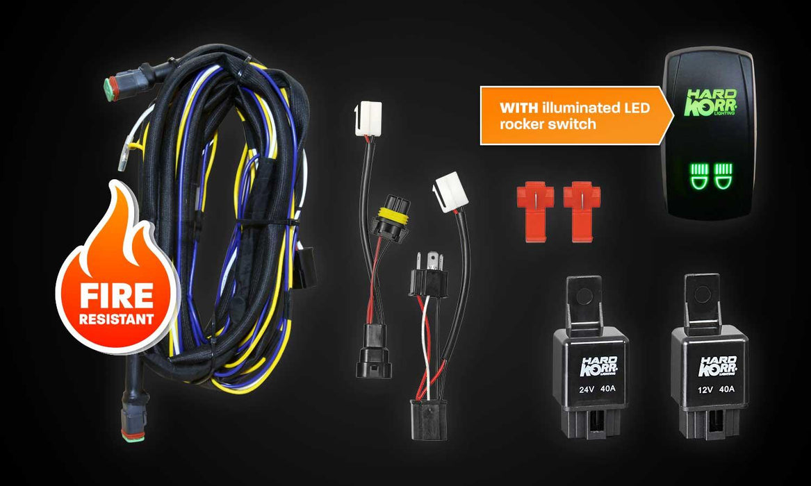 Hard Korr Dual Wiring Harness W/Deutsche HKWIRHAR - Port Kennedy Auto Parts & Batteries 