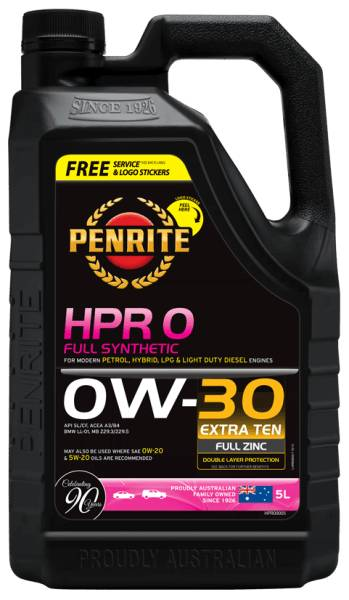 Oil Penrite 0W-30 Full Synthetic HPR00005 - Port Kennedy Auto Parts & Batteries 
