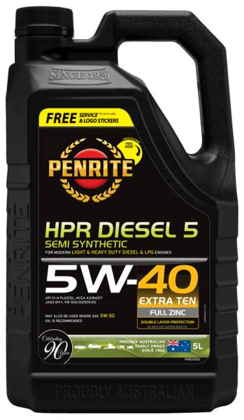 Oil Penrite HPR Diesel 5 5L HPRD5005 - Port Kennedy Auto Parts & Batteries 