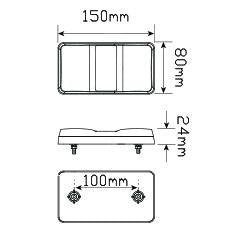 LED Combination Lamp 12-24v 150ARM - Port Kennedy Auto Parts & Batteries 